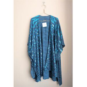Sequin Kimono in tiger stripe print